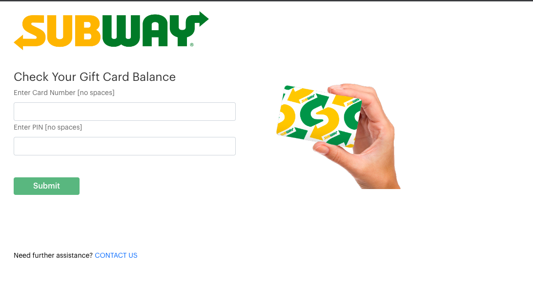 Mysubwaycard Check Balance