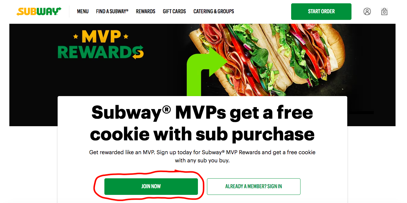 Mysubwaycard Registration