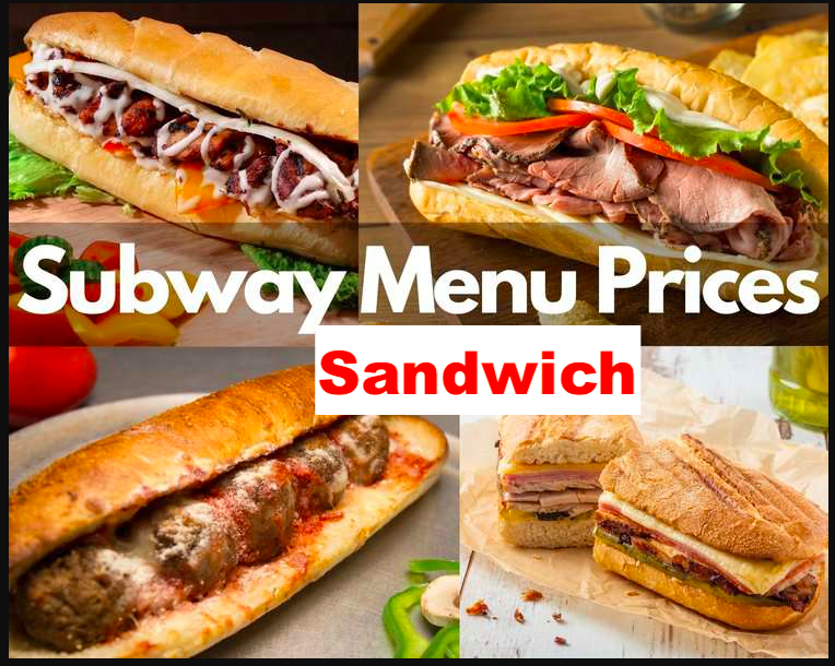 Subway Sandwich Menu