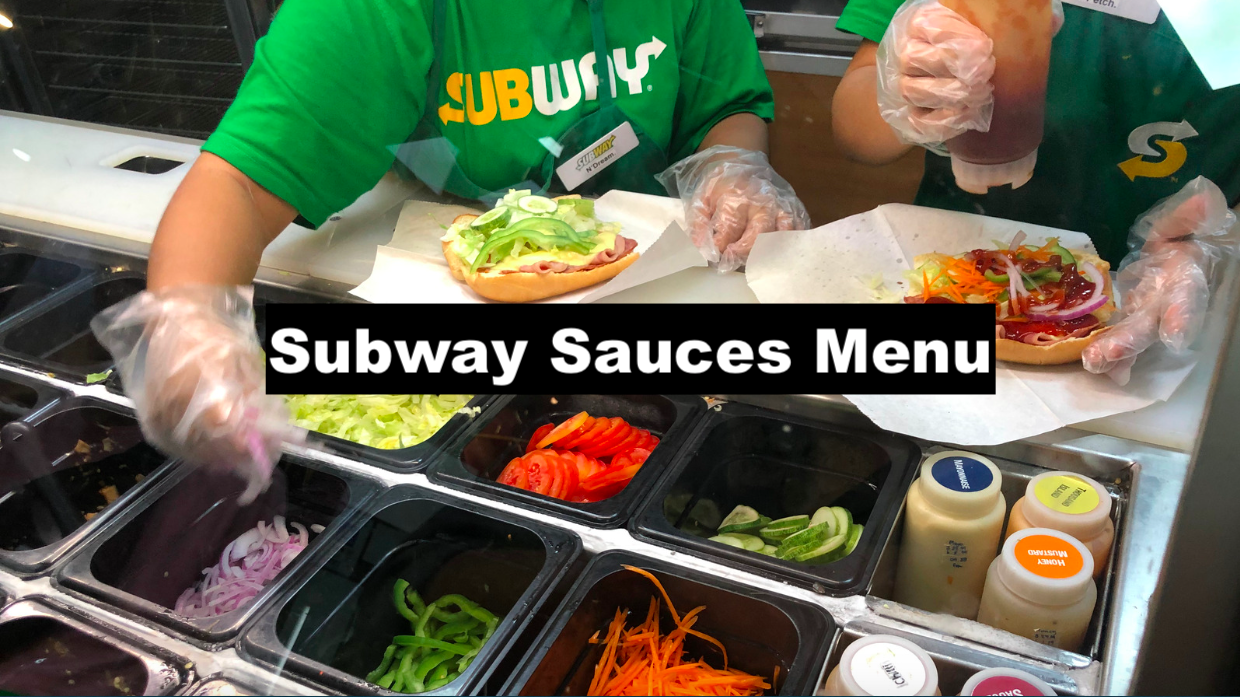 Subway Sauces Menu