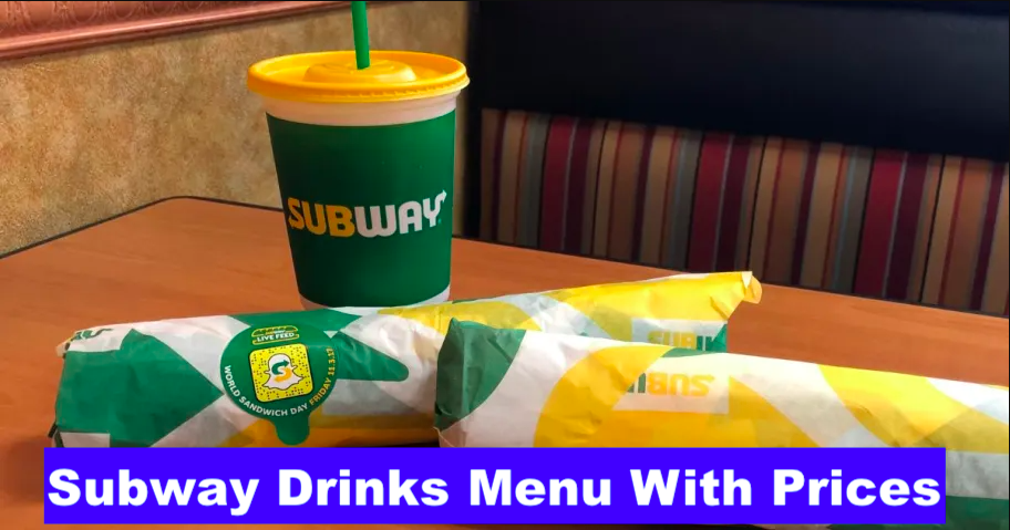 Subway Drinks Menu With Prices