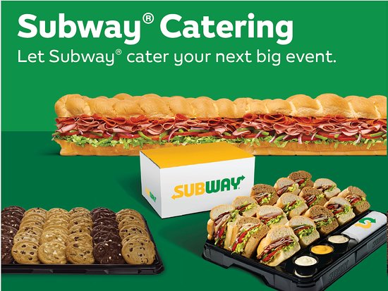 Subway Catering Menu