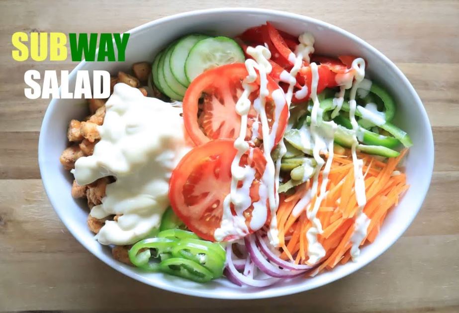 Subway Salad Menu