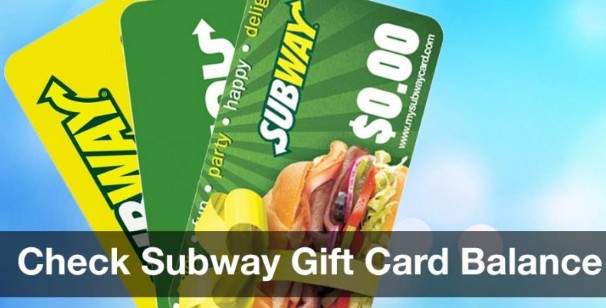 Mysubwaycard Check Balance